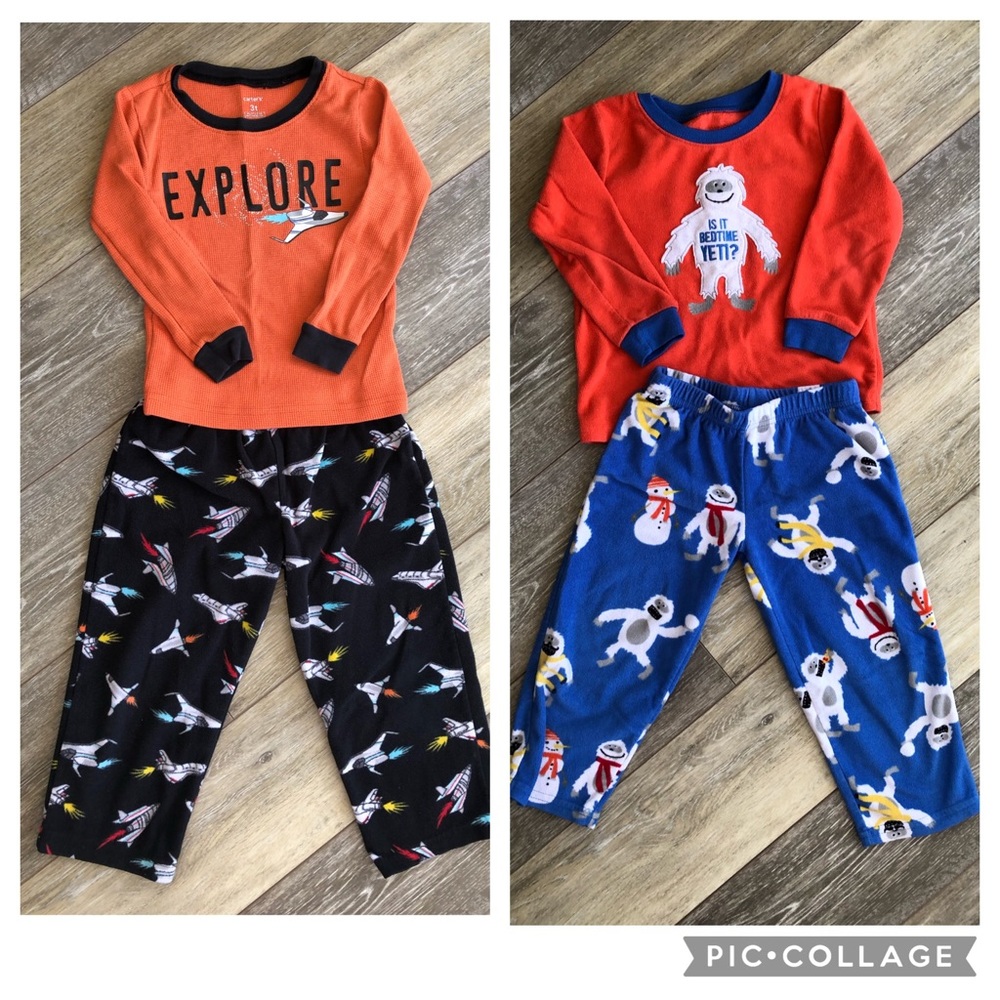 3T Carter's pajamas bundle
